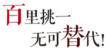 百里挑一，不可替代！